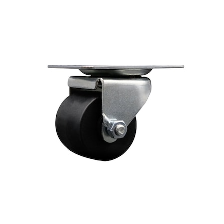 Service Caster Low Profile Polyolefin 2'' Wheel Top Plate Swivel Caster SCC-04S211316-POS